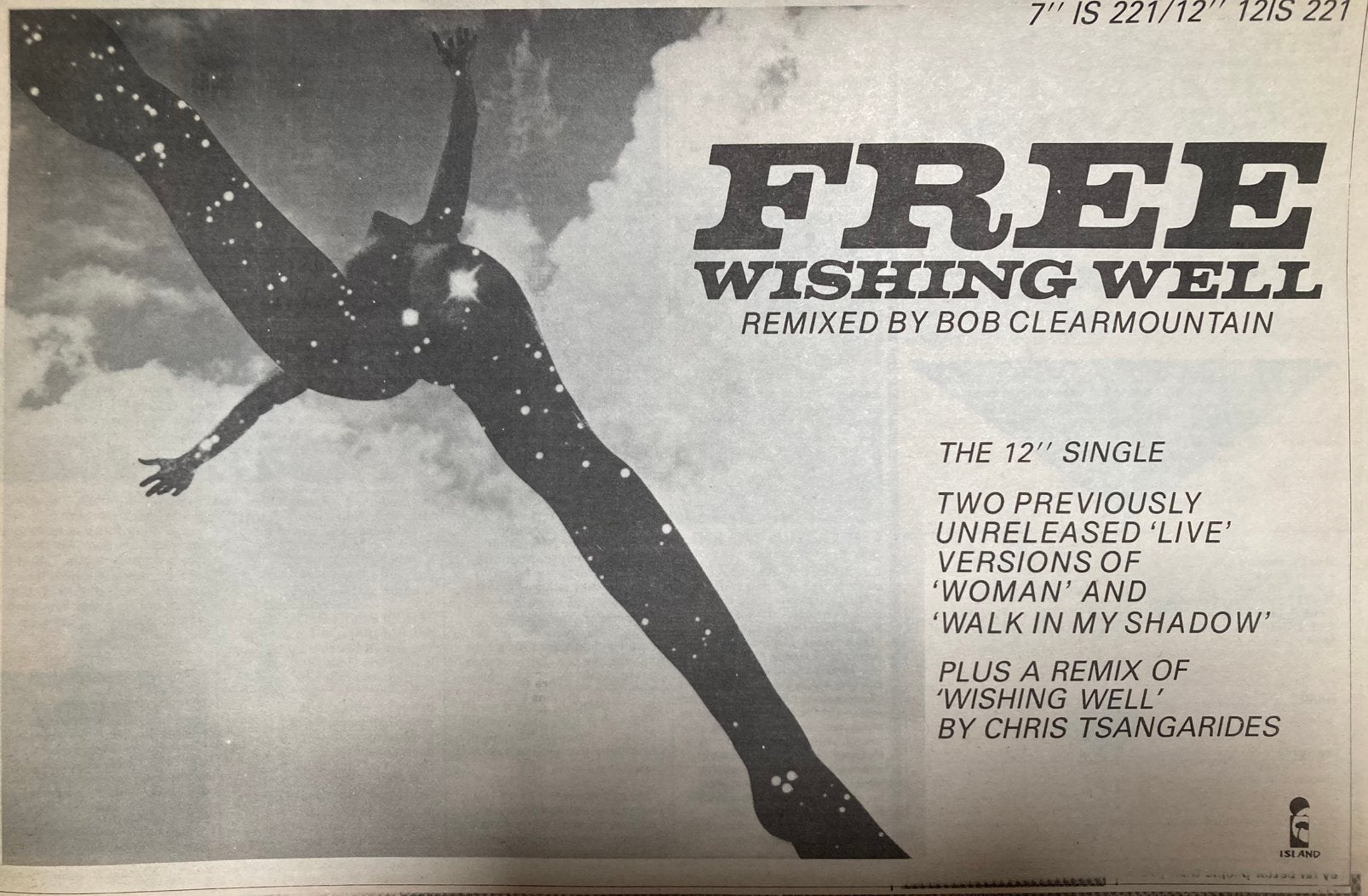 Paginagrote A4 advertentie FREE Wishing Well release, Ophalen of Verzenden