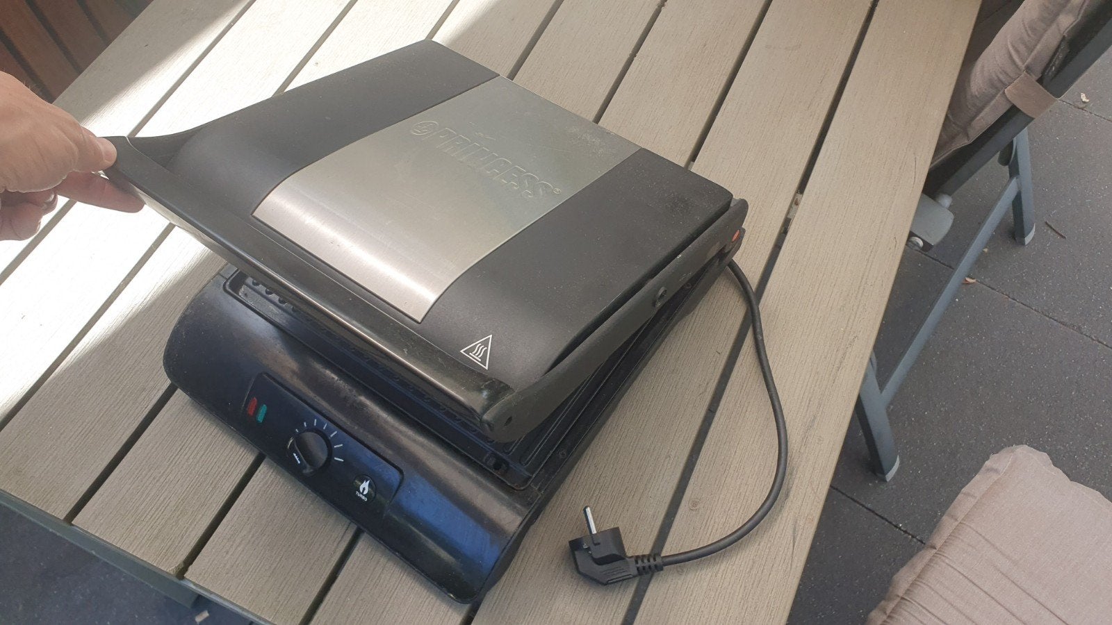 Princess Panini Grill Comfort Pro Turbo 2000W, Witgoed en Apparatuur, Ophalen, Gebruikt