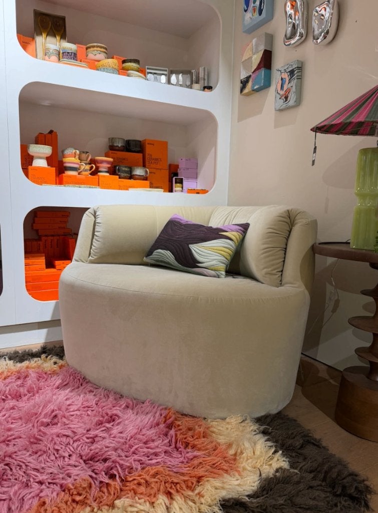 Fest Amsterdam - Fauteuil Huf, Beige, Huis en Inrichting, Fauteuils, Service@festamsterdam.com, De Clerqstraat 44, Amsterdam, Nieuw
