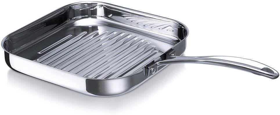 Beka Chef Grillpan 26,5cm vierkant  |  Nieuw - Topklaliteit, Overige typen, Nieuw, Ophalen of Verzenden, Rvs