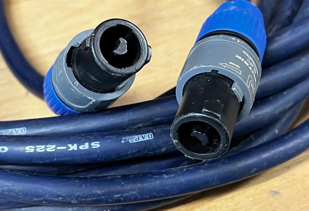 DAP Audio SPK-225 Speakerkabel met Neutrik NL2FC Connectoren, Ophalen of Verzenden, Gebruikt, Speaker of Versterker