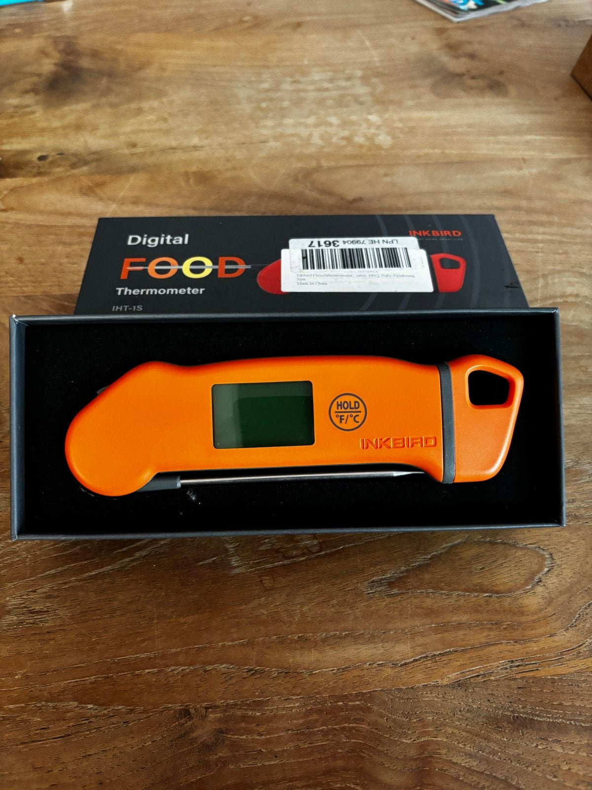 Inkbird IHT-1S Digitale Voedselthermometer - Oranje, Ophalen, Gebruikt, Inkbird