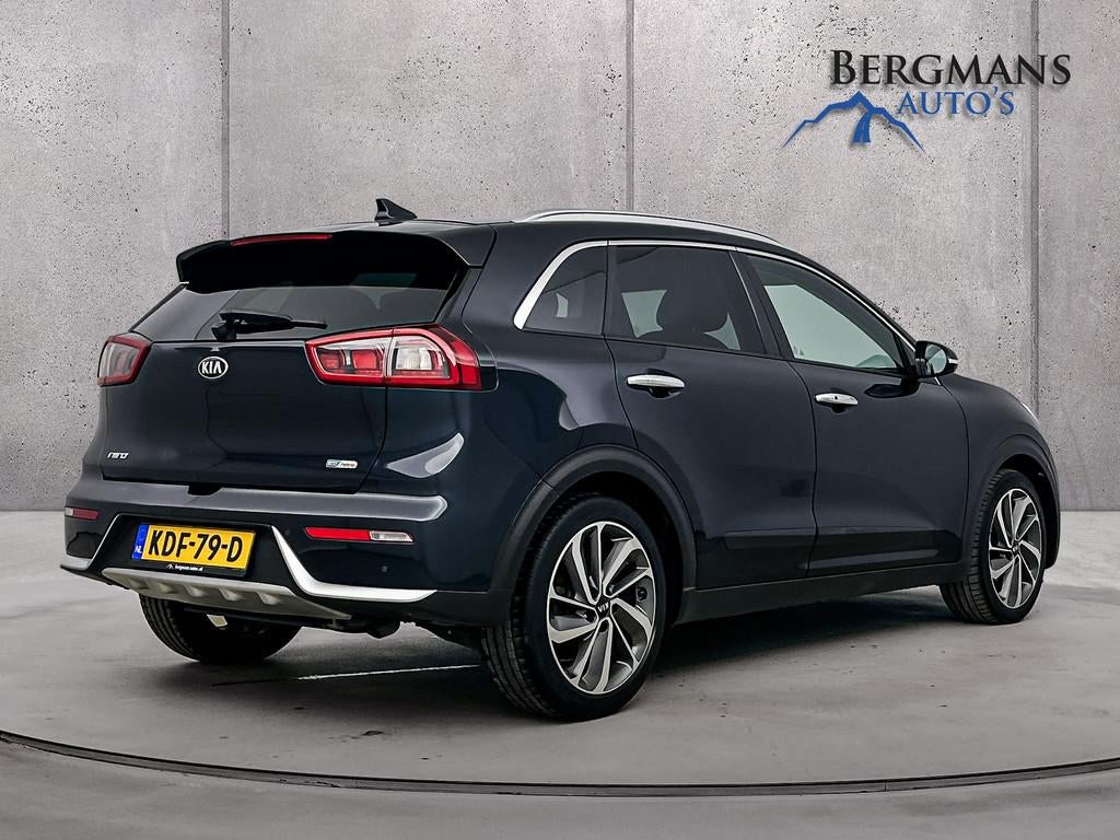 Kia Niro - 1.6 Hybride ExecutiveLine // DEALERONDERHOUDEN //, Auto's, Kia, Gebruikt, Blauw, 23 km/l, Leder
