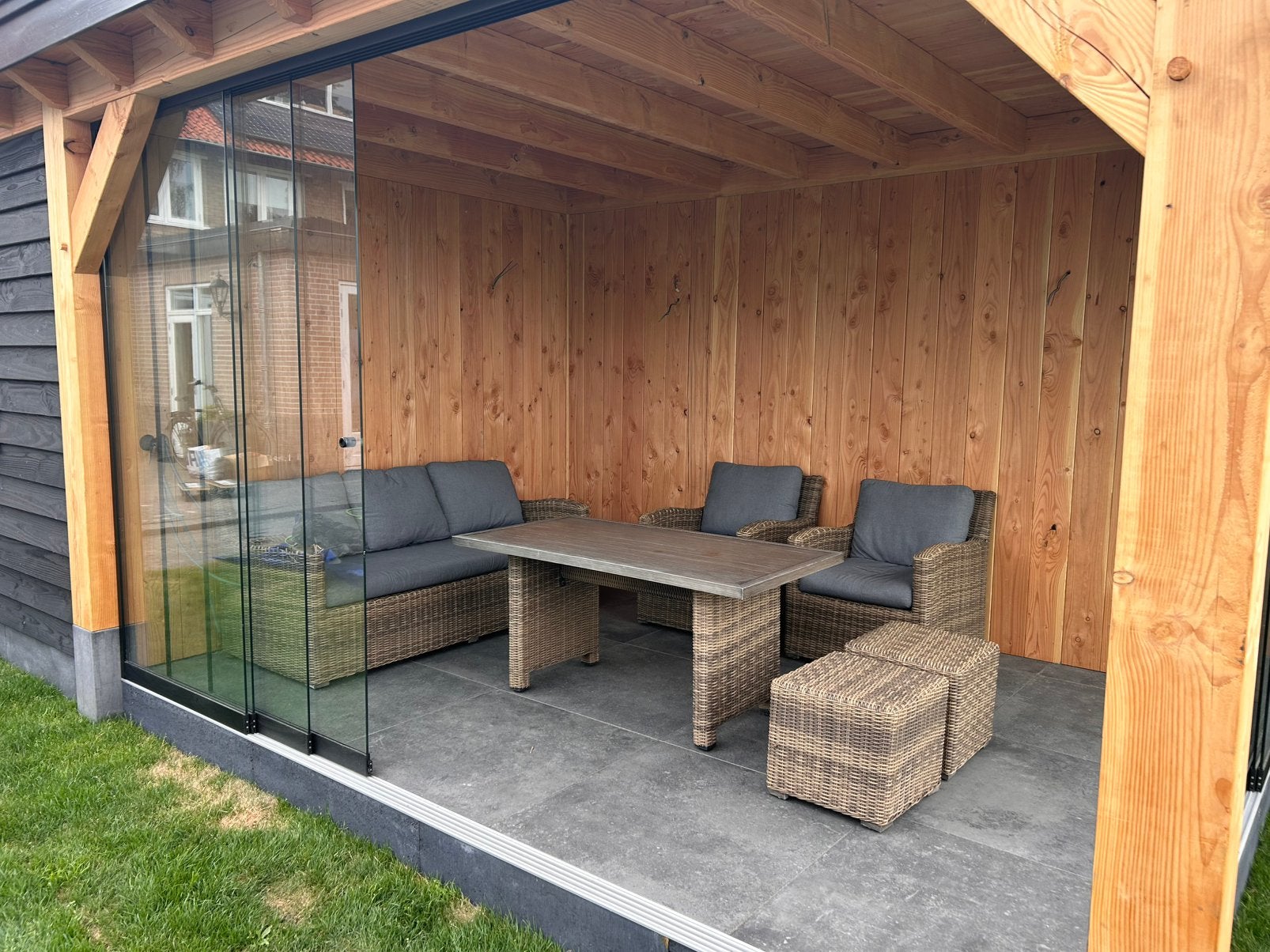 Complete Loungeset, Tuin en Terras, Ophalen, Gebruikt, Bank