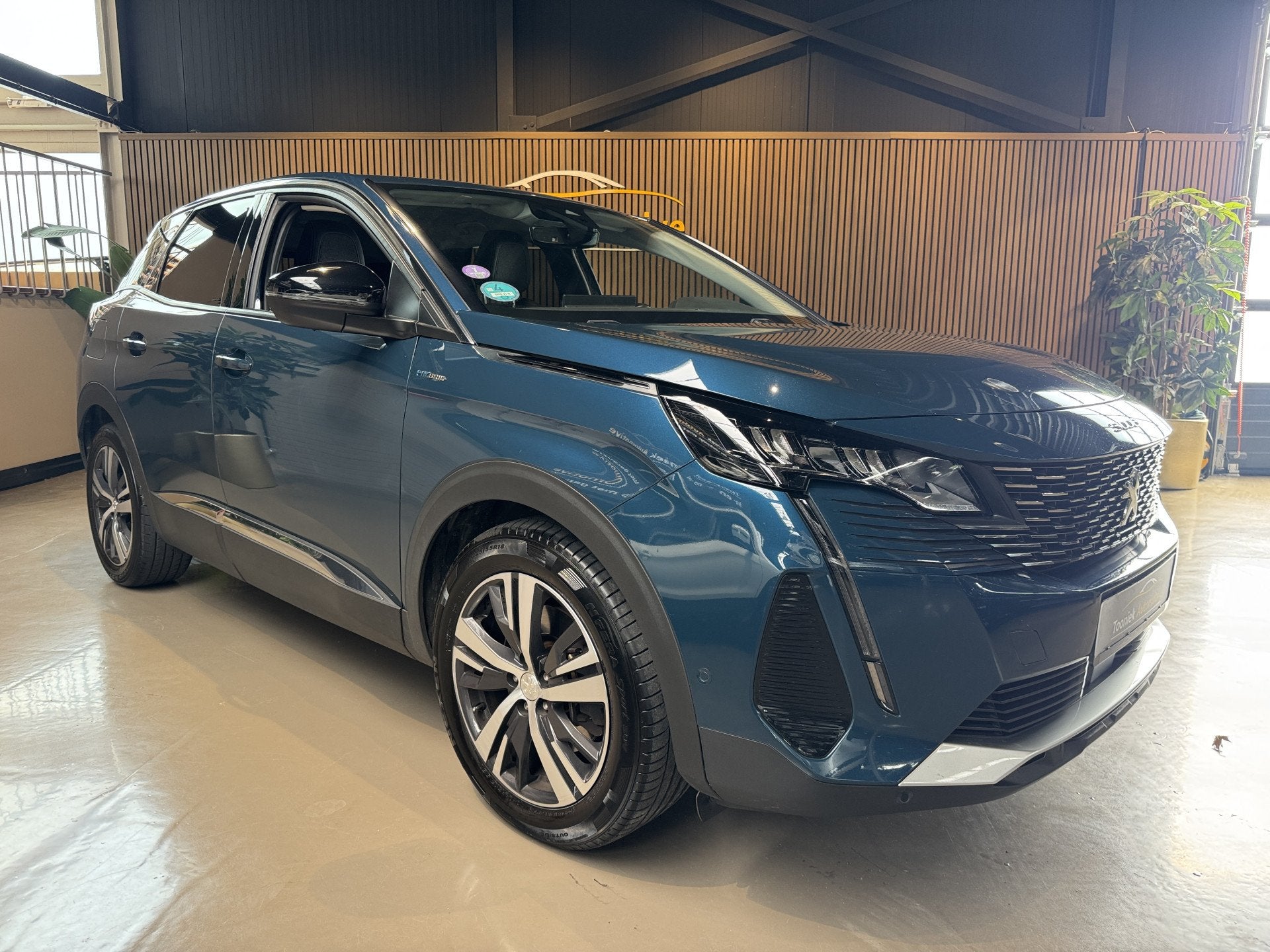 Peugeot 3008 1.6 HYbrid 225 Allure Pack Business (bj 2021), Auto's, Met garantie (alle), Blauw, Plug-in hybride, Hybride Elektrisch/Benzine