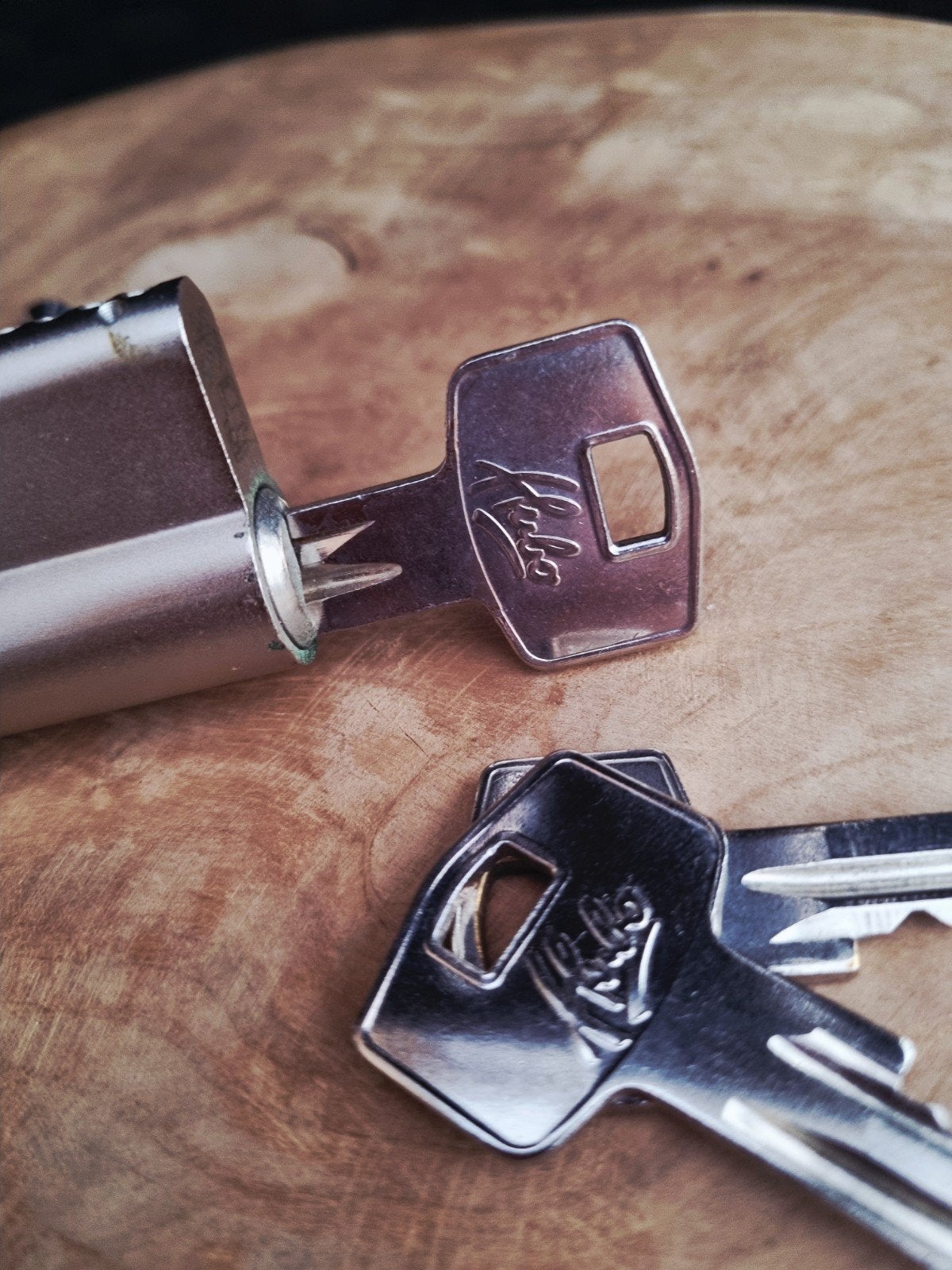 Cilinderslot met sleutels, Doe-het-zelf en Verbouw, Ophalen of Verzenden, Rvs, Slot