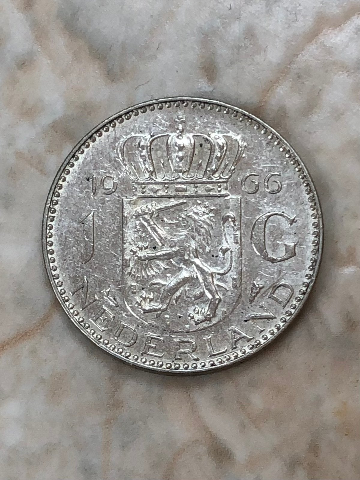 1 gulden 1966, zilver, Juliana., 1 gulden, Koningin Juliana, Verzenden, Zilver