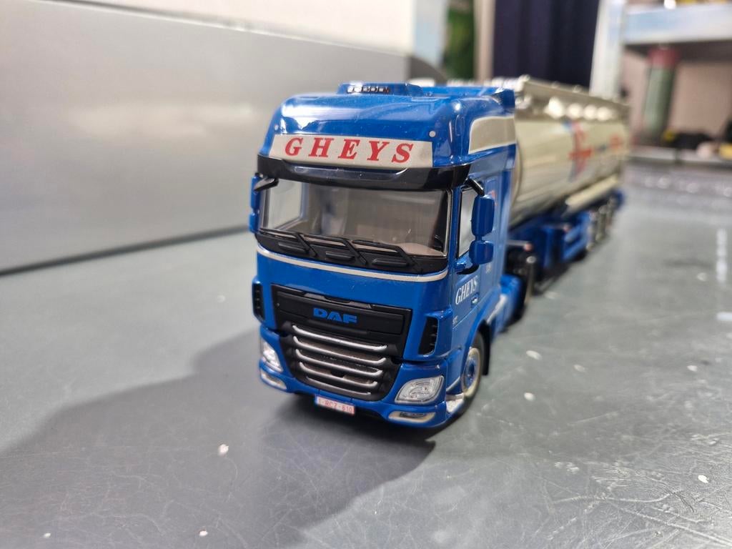 Daf XF met bulktrailer wsi Gheys mol, Hobby en Vrije tijd, Modelauto's | 1:50, Ophalen of Verzenden, Zo goed als nieuw, Bus of Vrachtwagen