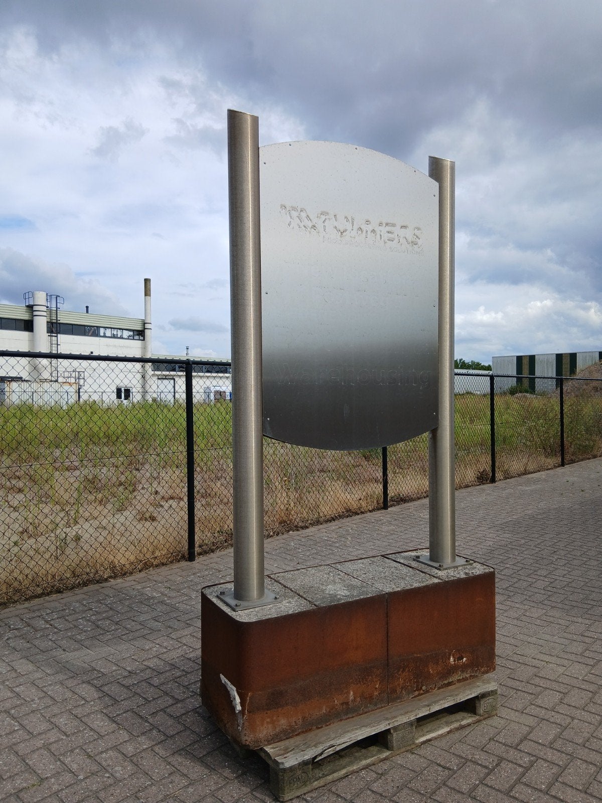 Uniek Reclamebord/Welkomstbord - RVS en Cortenstaal, Tuin en Terras, Ophalen