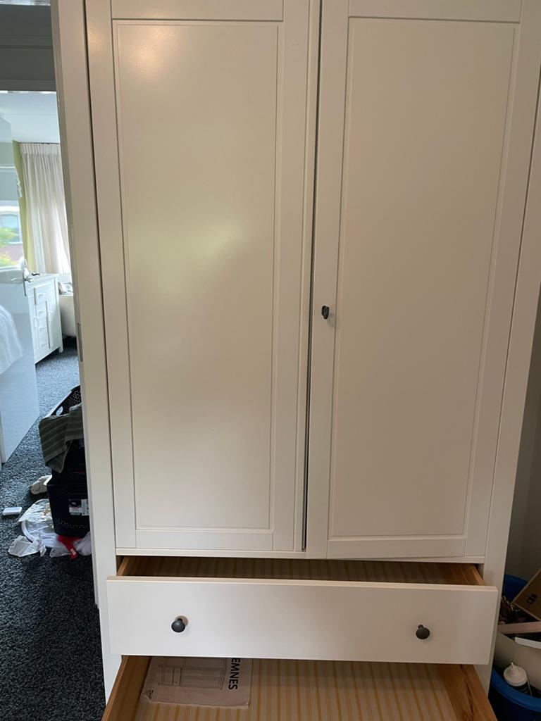 IKEA Hemnes Kledingkast - Wit, Ophalen, Gebruikt