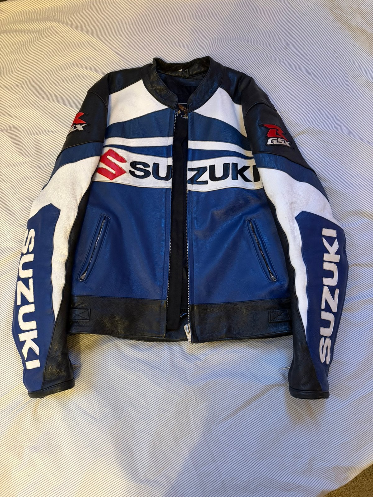 Suzuki motorjas maat XL (lees beschrijving), Motoren, Kleding | Motorkleding, Ophalen of Verzenden, Tweedehands, Jas | leer