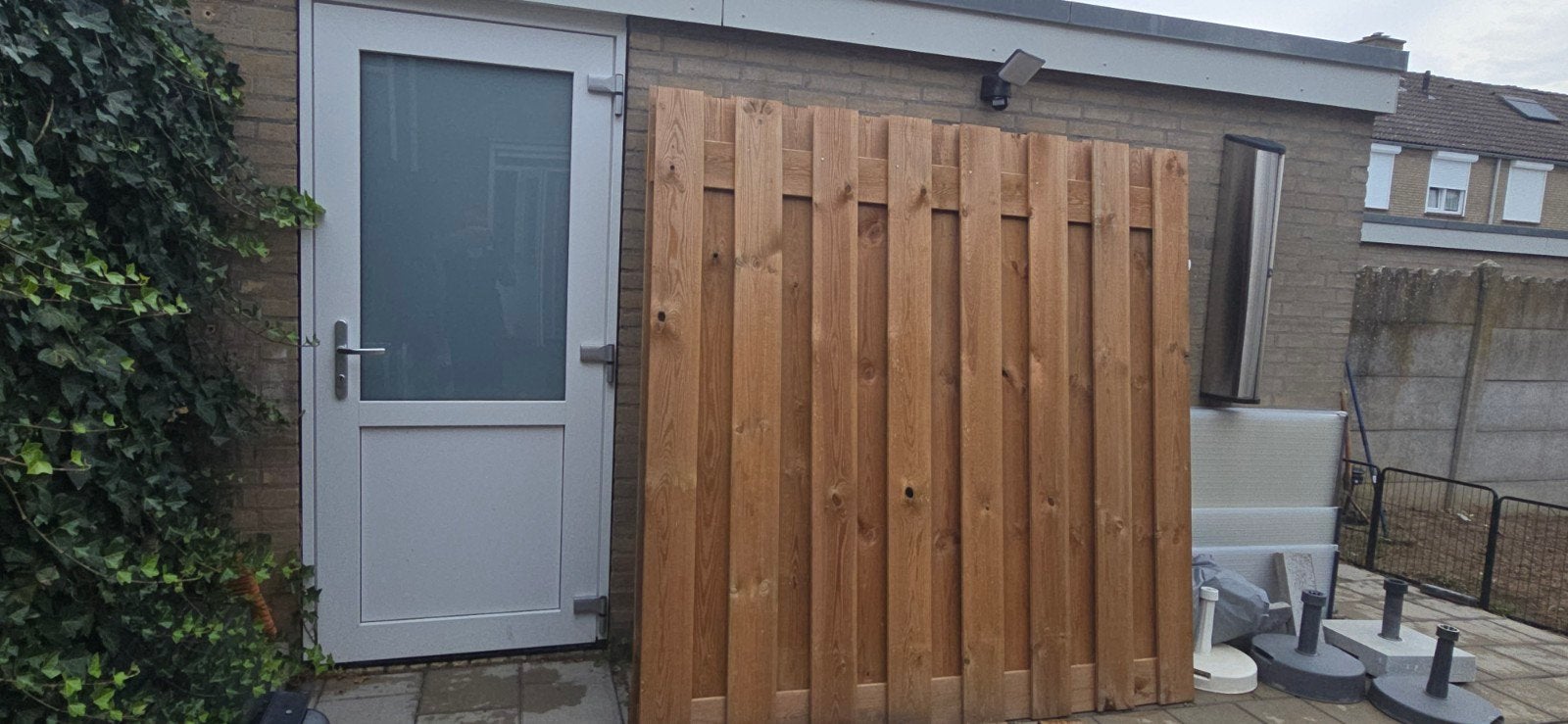 Schutting panelen Douglas 2x2m 5 stuks + 1stuk, Ophalen of Verzenden, Hout, Minder dan 3 meter, 1 tot 2 meter