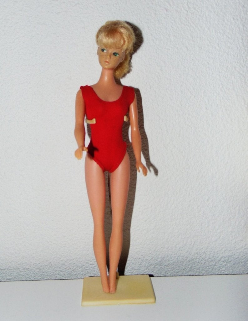 Davtex Clone Barbie  met originele standaard, Ophalen of Verzenden, Gebruikt, Pop