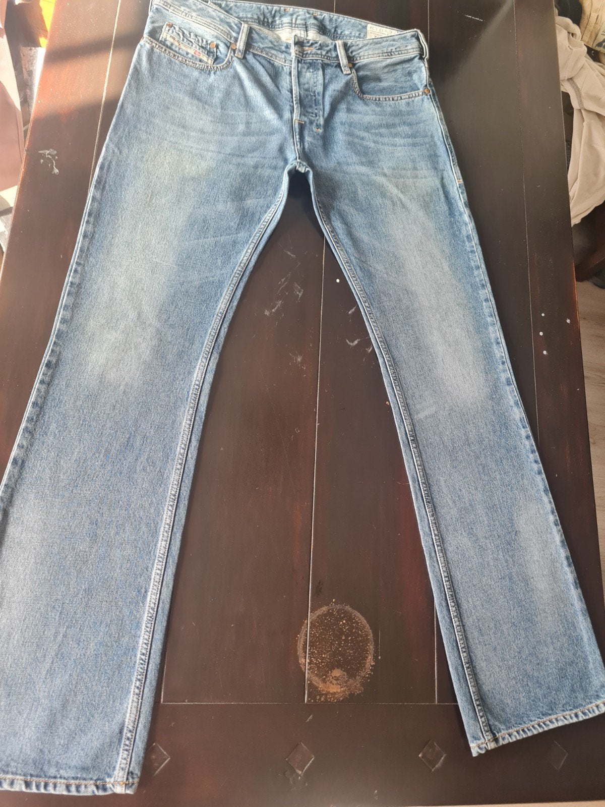 ZGAN CLASSIC VINTAGE DIESEL ZATINY REGULAR BOOTCUT 33/34!!, Ophalen of Verzenden, Zo goed als nieuw, Blauw, W33 - W34 (confectie 48/50)