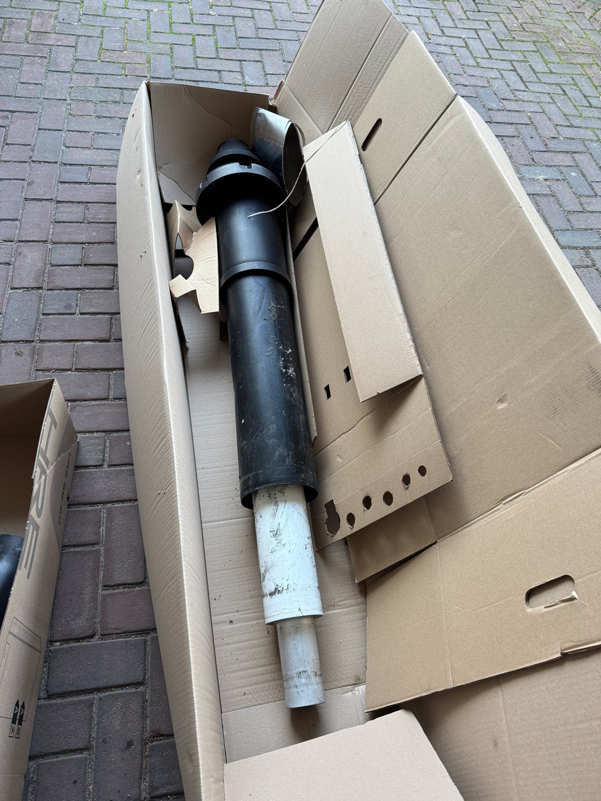 Schoorsteen voor CV ketel - Gebruikt, Doe-het-zelf en Verbouw, Ophalen, Gebruikt, Afzuiger
