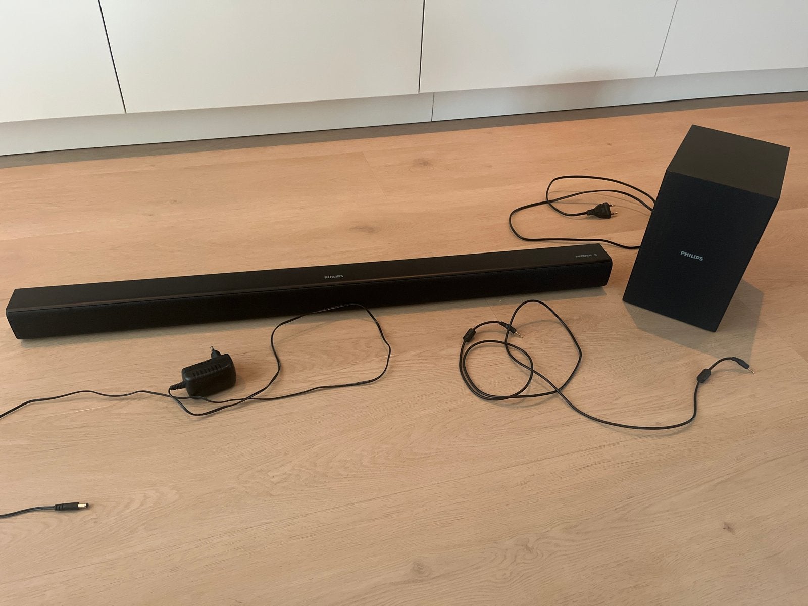 Philips Soundbar HTL1520B/12 met externe subwoofer, Ophalen, Bluetooth, Zo goed als nieuw