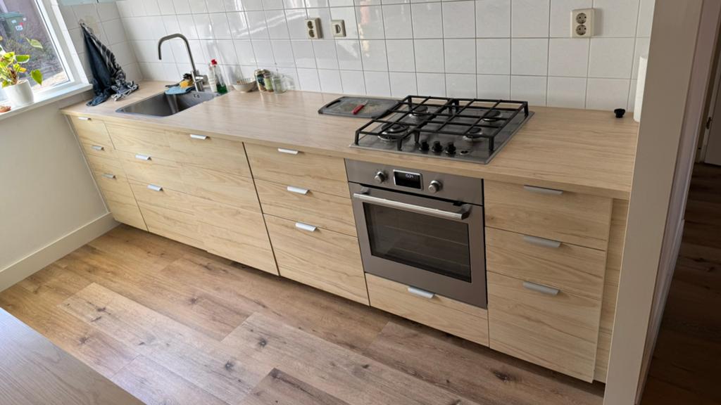 Ikea keuken, mat groen, Ophalen, Gebruikt, Enkelwandige keuken, Kunststof