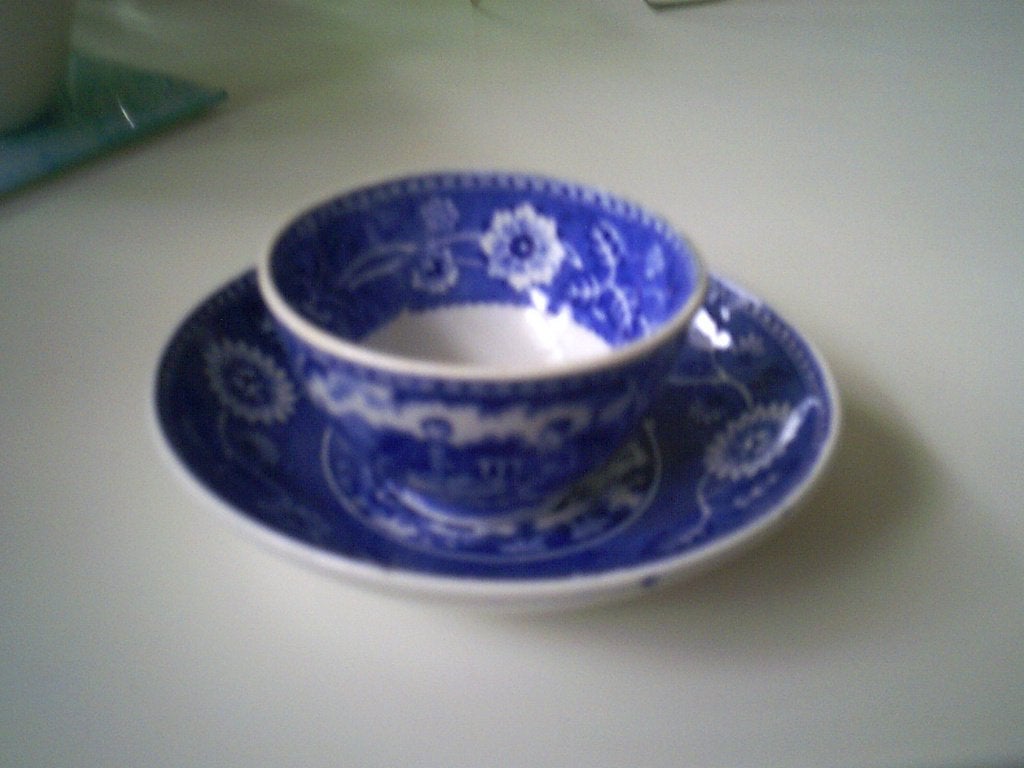 Societe ceramique teadrinker blauw mini kommetje, Ophalen of Verzenden