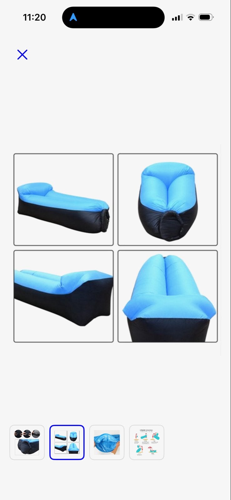 Opblaasbare Lounger - Comfortabel en Draagbaar, Ophalen, Nieuw, 1-persoons