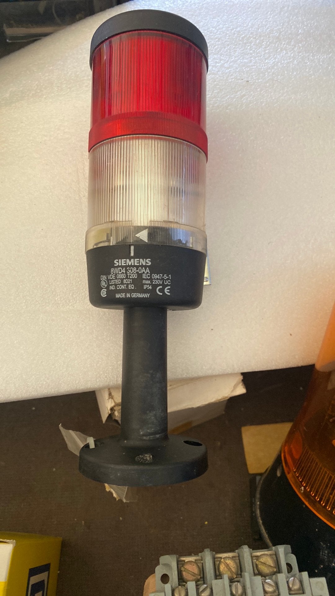 Siemens 8WD4 308-0AA signalspeil / signaalzuil. Mancave?, Doe-het-zelf en Verbouw, Gereedschap | Boormachines, Ophalen, Zo goed als nieuw