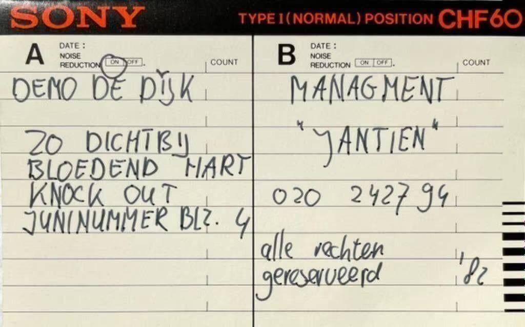 Gezocht - Cassettes De Dijk Demo's - Elke Dag Een Nieuwe..., Verzenden, Zo goed als nieuw, Kinderen en Jeugd, 1 bandje
