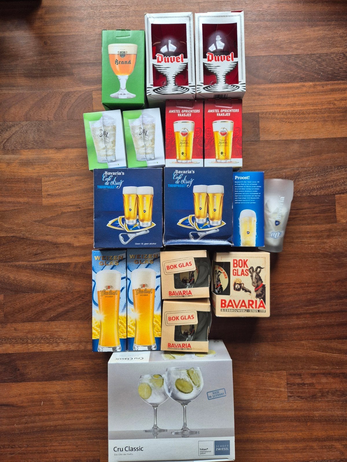 Diverse nieuwe speciaalbier glazen, Nieuw, Ophalen of Verzenden, Meerkleurig, Glas
