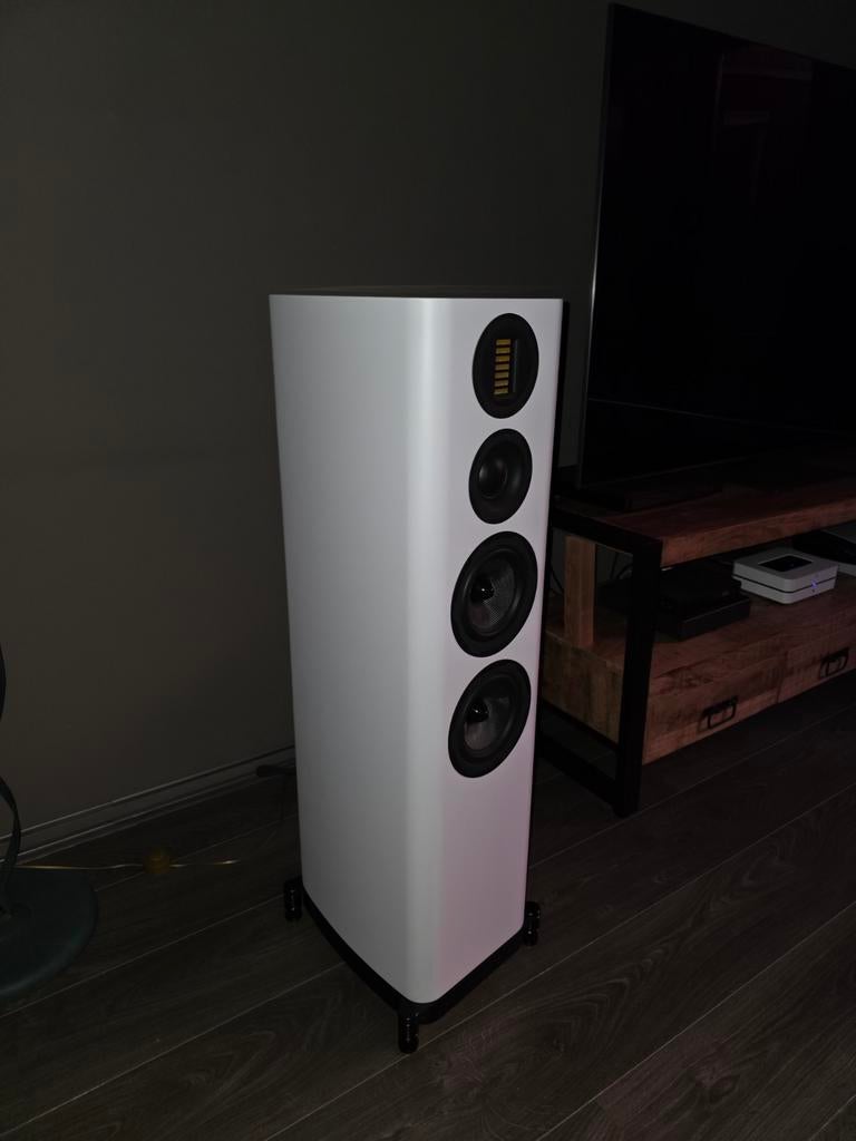 Wharfedale Evo 5.4 Wit, Audio, Tv en Foto, Luidsprekers, Ophalen, 120 watt of meer, Front, Rear of Stereo speakers, Overige merken