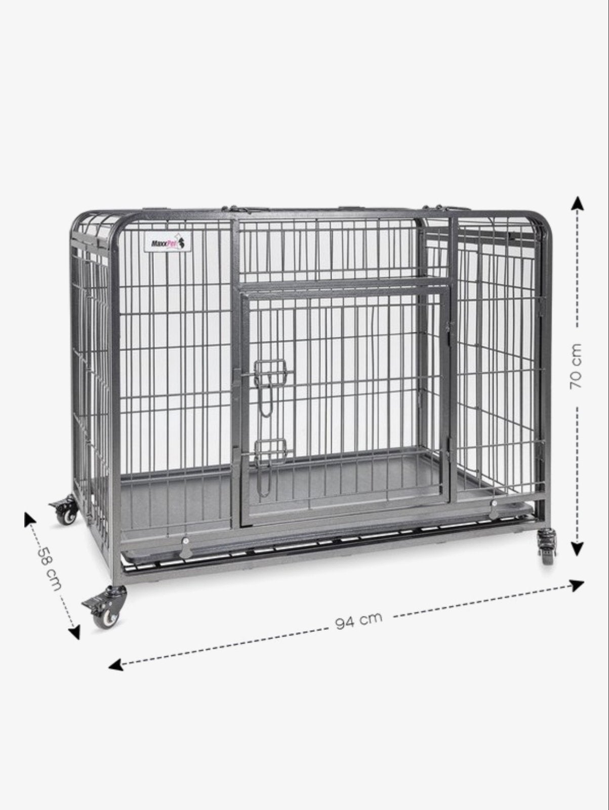 Stevige metalen hondenbench te koop, Ophalen, Gebruikt