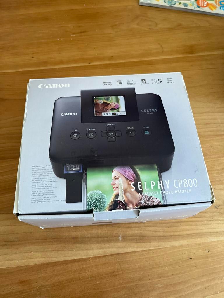 Canon Selphy CP800 compacte fotoprinter, Computers en Software, Printers, Gebruikt, Fotoprinter, Thermo-printer, Kleur printen