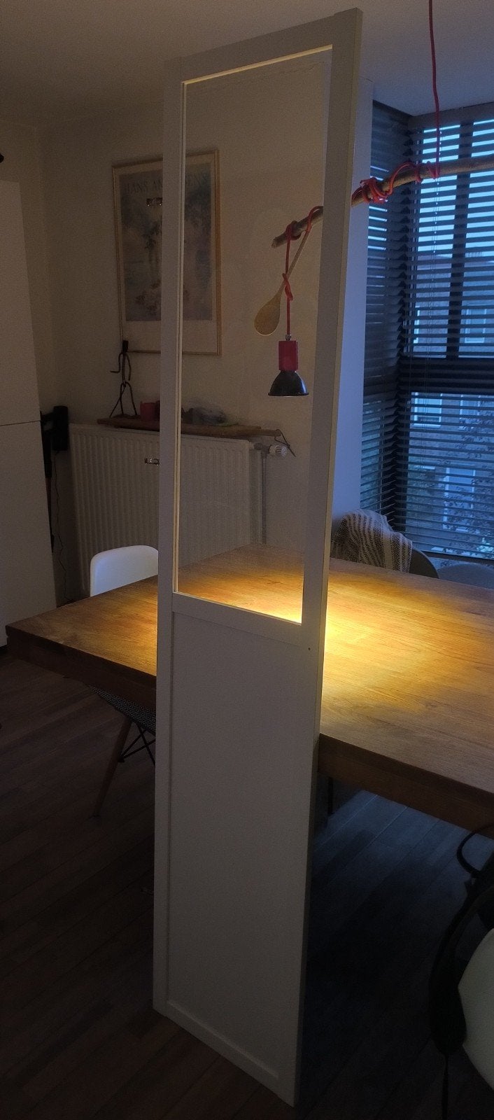 1x Ikea OXBERG deur paneel-/vitrinedeur wit 40x192 cm, Ophalen, Minder dan 50 cm, Gebruikt, Minder dan 25 cm