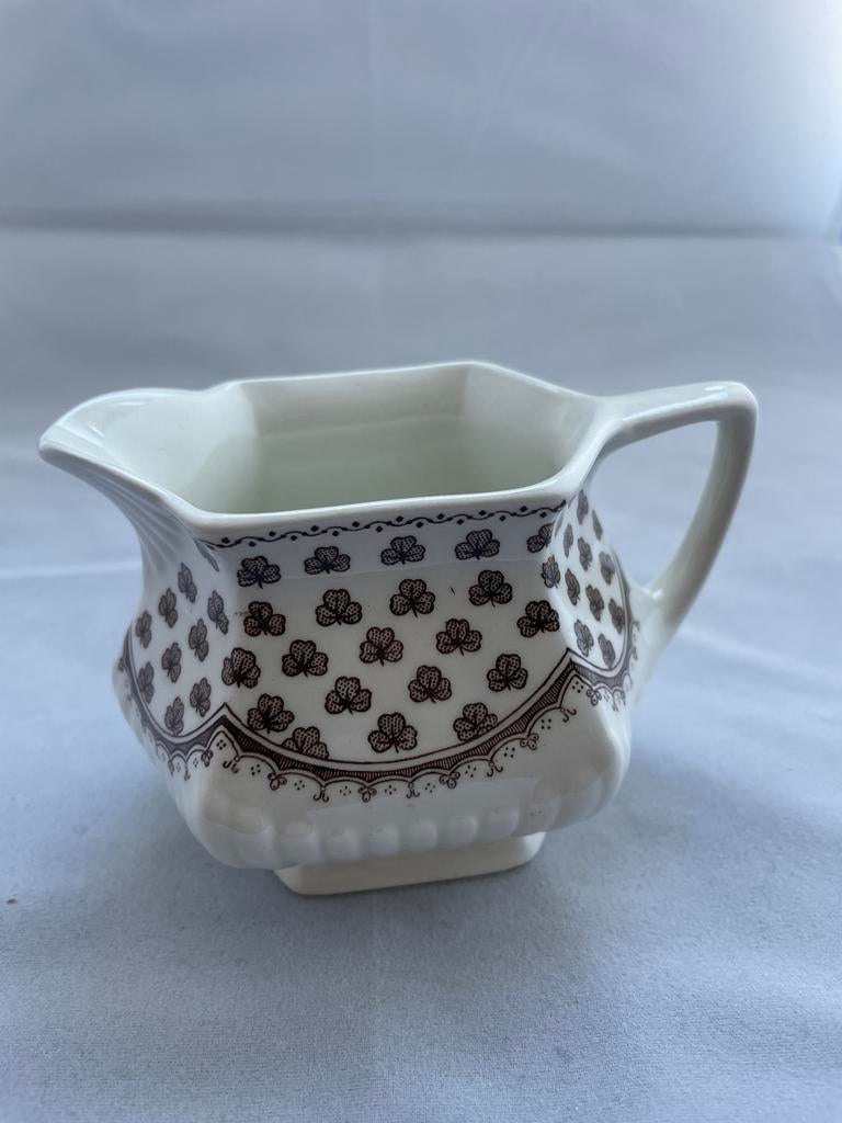 Adams Melkkannetje met Klaverblad Patroon - Made in England, Ophalen of Verzenden