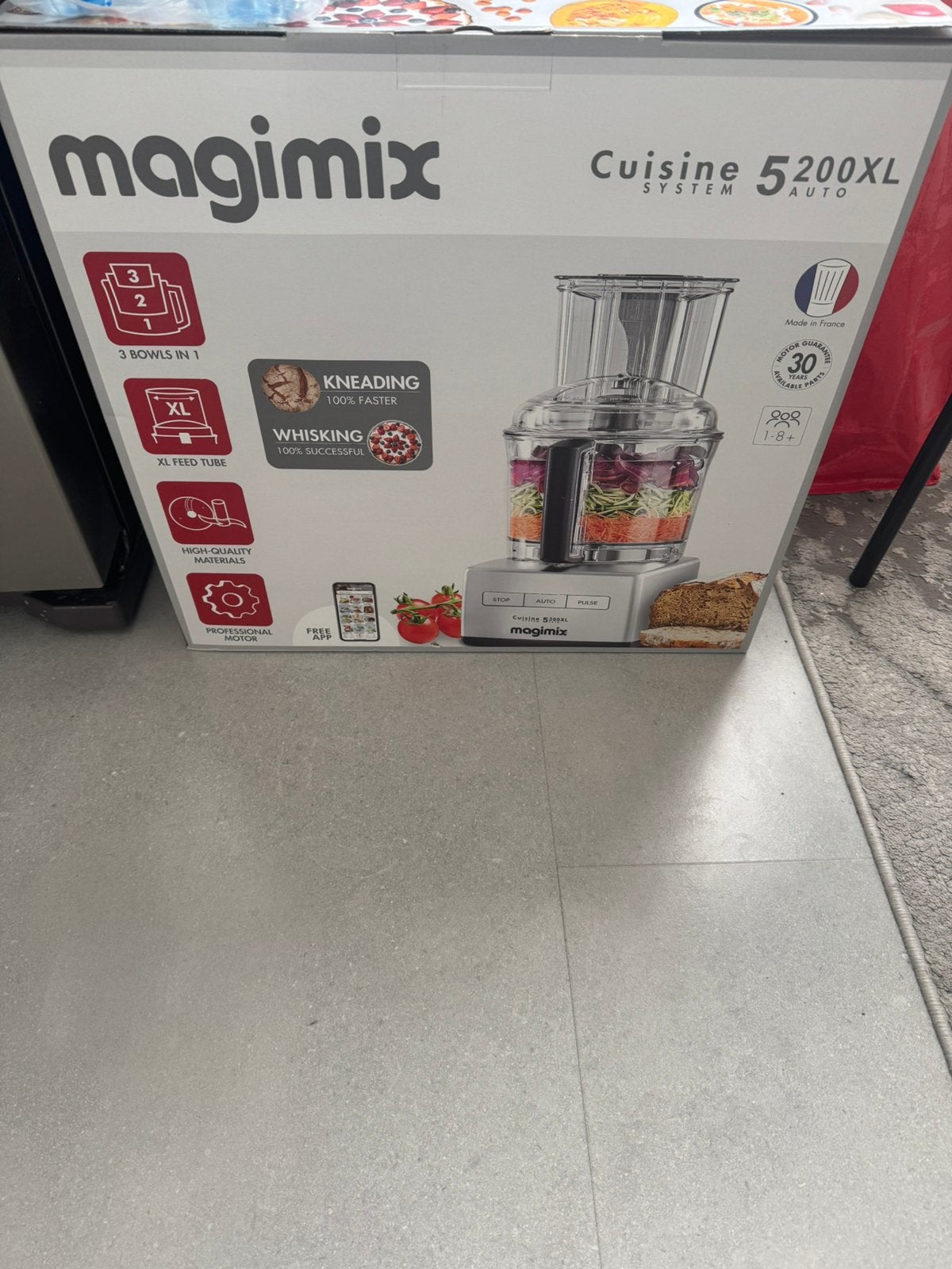 Magimix cs 5200 xl gloednieuw, Witgoed en Apparatuur, Keukenmixers, 4 liter of meer, Ophalen of Verzenden, Nieuw, 3 snelheden of meer
