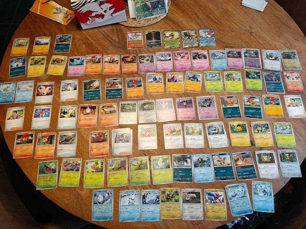 84 Pokemon kaarten White flare incl zeldzame kaarten, Ophalen, Zo goed als nieuw, Meerdere kaarten