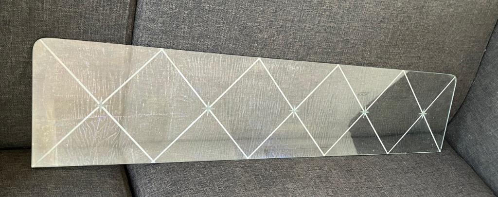 4 Kast/Meubel glasplaten - Geslepen glas, Doe-het-zelf en Verbouw, Glas en Ramen, Gebruikt, Glasplaat, 80 tot 120 cm, Minder dan 80 cm