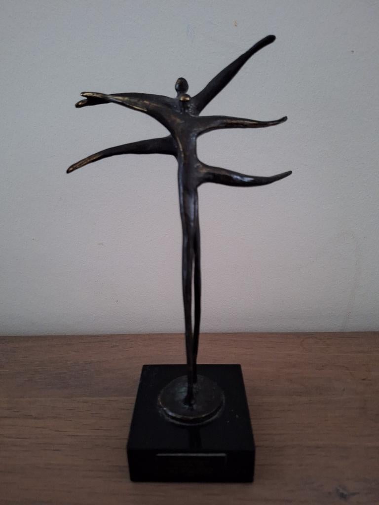beeldjes van Corry Ammerlaan -verbronsd, brons, Ophalen of Verzenden, Zo goed als nieuw, Mens