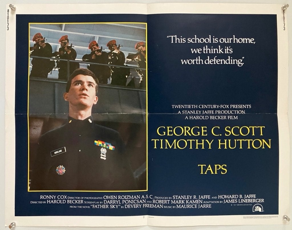 TAPS (1981) -Originele filmposter, Verzamelen, Ophalen of Verzenden, Gebruikt, A1 t/m A3, Film en Tv