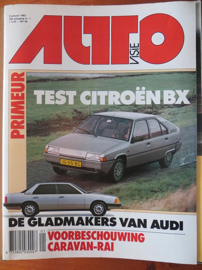 Autovisie 1 1983 Citroën BX, Lancia Prisma, Audi 100, 205, Ophalen of Verzenden, Nieuw, Citroën