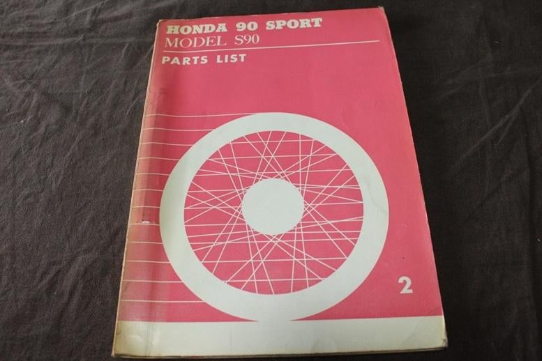 Honda S90 Sports 1965 motorcycle parts list, Ophalen of Verzenden, Honda