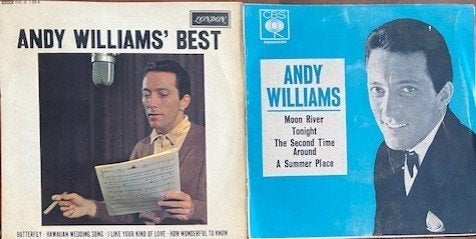 AndyWilliams:MacArthurPark/Solitaire/LoveStory/SweetMemories, Cd's en Dvd's, Ophalen of Verzenden, Zo goed als nieuw, 7 inch, Pop