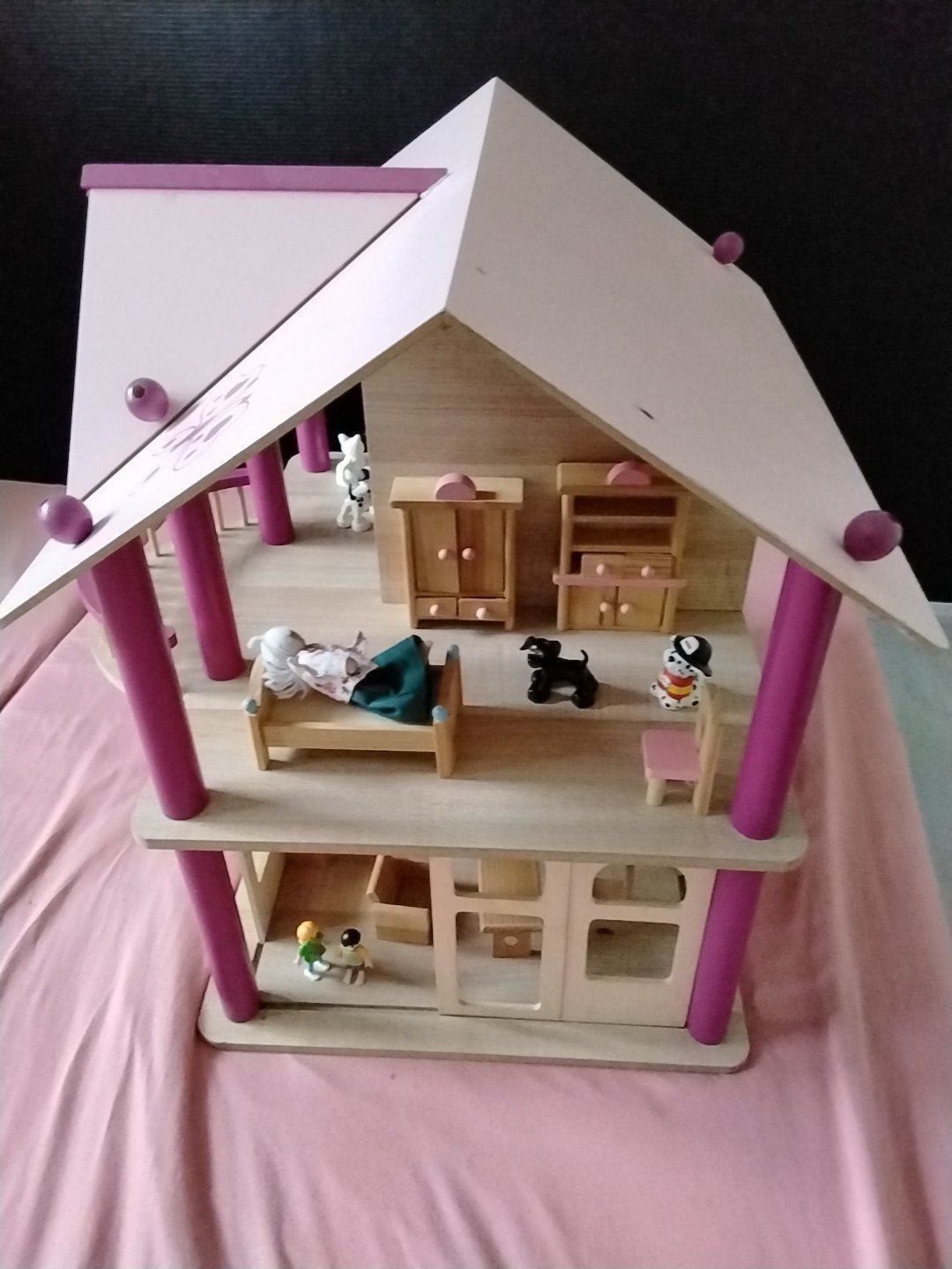 houten poppenhuis, Ophalen, Gebruikt, Poppenhuis