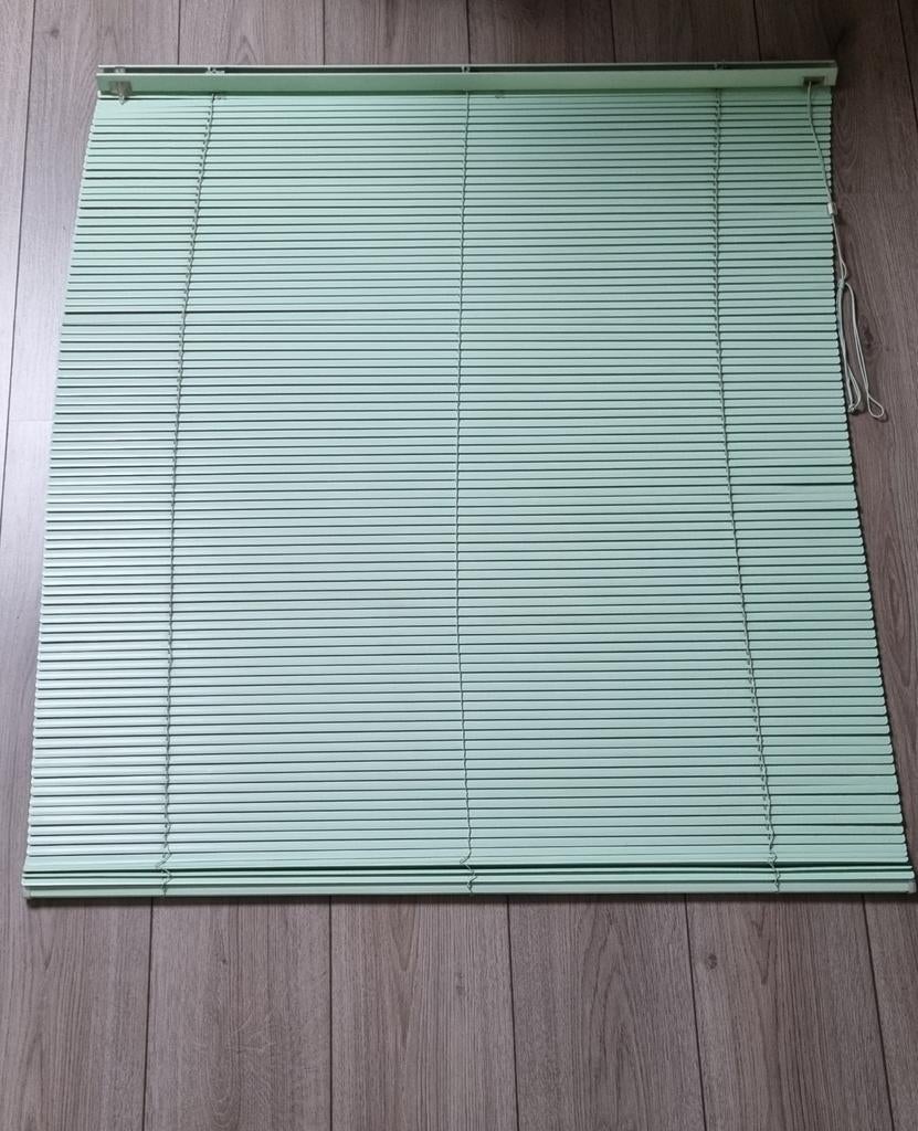 Mintgroene luxaflex jaloezieen, Huis en Inrichting, Gebruikt, 100 tot 150 cm, Groen, 50 tot 100 cm