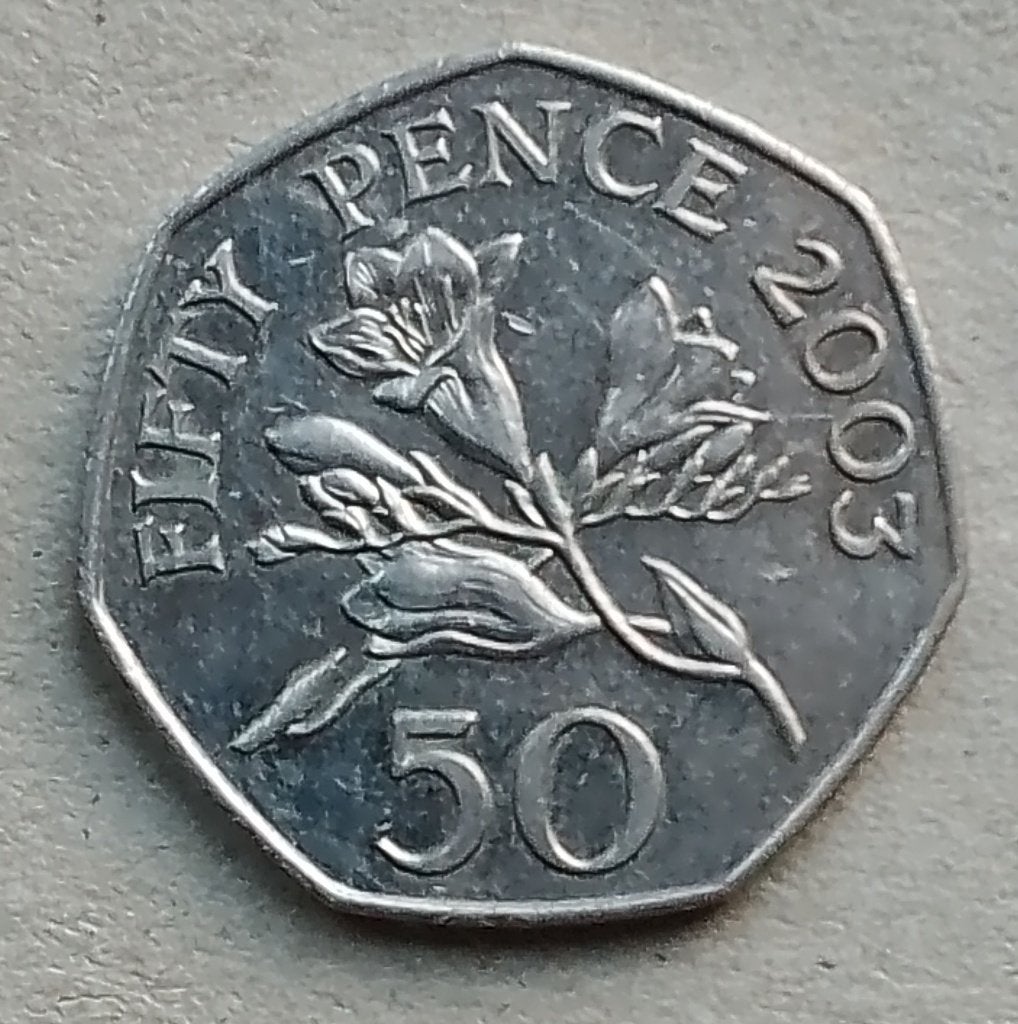 Guernsey, 50 pence 2003, Ophalen of Verzenden, Overige landen, Losse munt