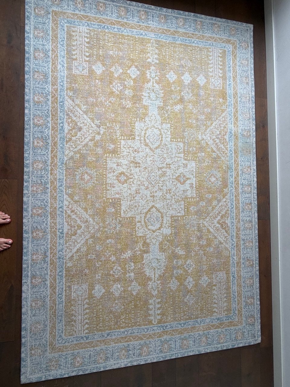 Foto 6 van Sissy-Boy vloerkleed – nieuw en ongebruikt – geel/blauw