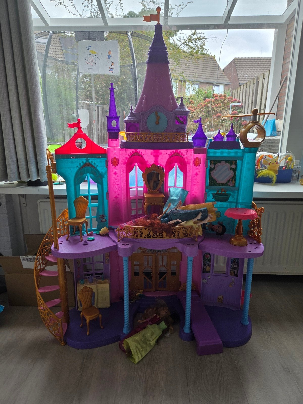 Groot prinsessenkasteel met accessoires, Ophalen, Gebruikt, Jongen of Meisje