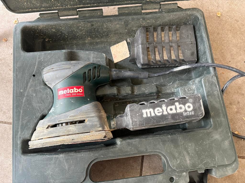 Metabo schuurmachine, Doe-het-zelf en Verbouw, Gereedschap | Schuurmachines, Ophalen, Zo goed als nieuw, Minder dan 600 watt, Vlakschuurmachine