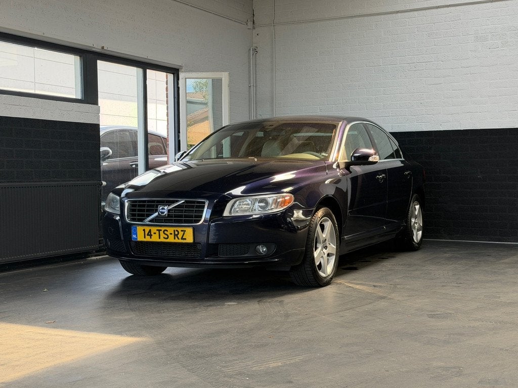 Volvo S80 2.5 T Summum | Leder | Memory | Stoelverwarming |, Beige, Blauw, 2521 cc, Bedrijf