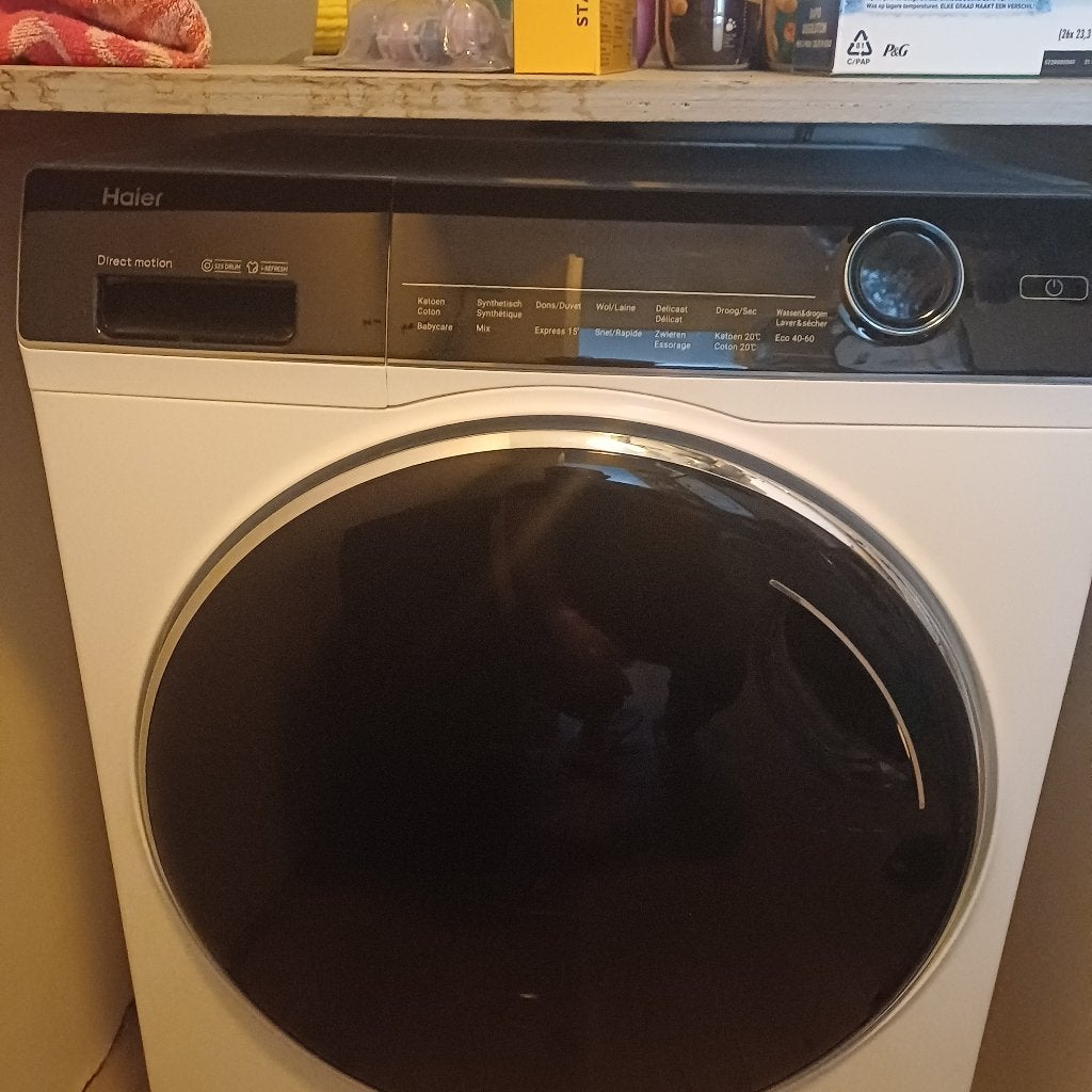 Haier HWD80-B14979 I-Pro Series 7 – Was-droogcombinatie, Ophalen, Zo goed als nieuw, 85 tot 90 cm, 1200 tot 1600 toeren