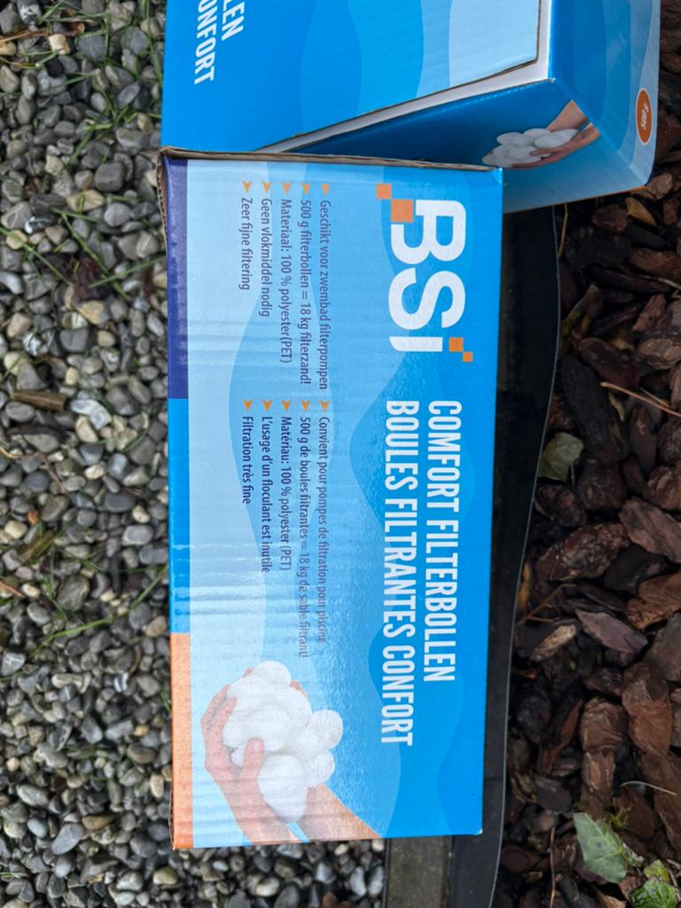 BSI filterbollen 3 dozen (dus niet 2 zoals op de foto), Tuin en Terras, Zwembad-toebehoren, Ophalen, Nieuw