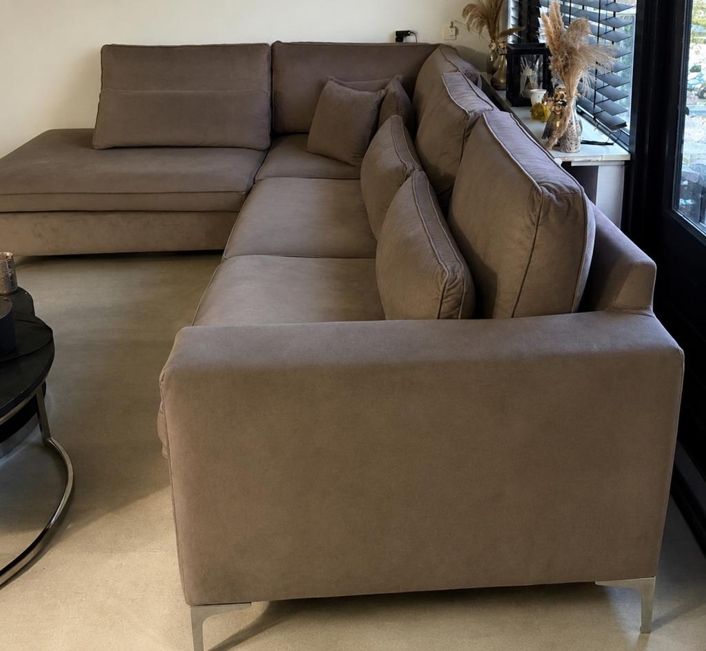 Luxe hoekbank, Huis en Inrichting, Banken | Complete zithoeken, Ophalen of Verzenden, Zo goed als nieuw, Stof, Eric kuster