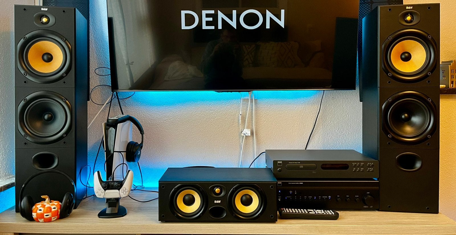Prachtige B&W 5.0 Home Cinema Set (603+CC6+686 S2)-Topstaat!, Ophalen, Zo goed als nieuw